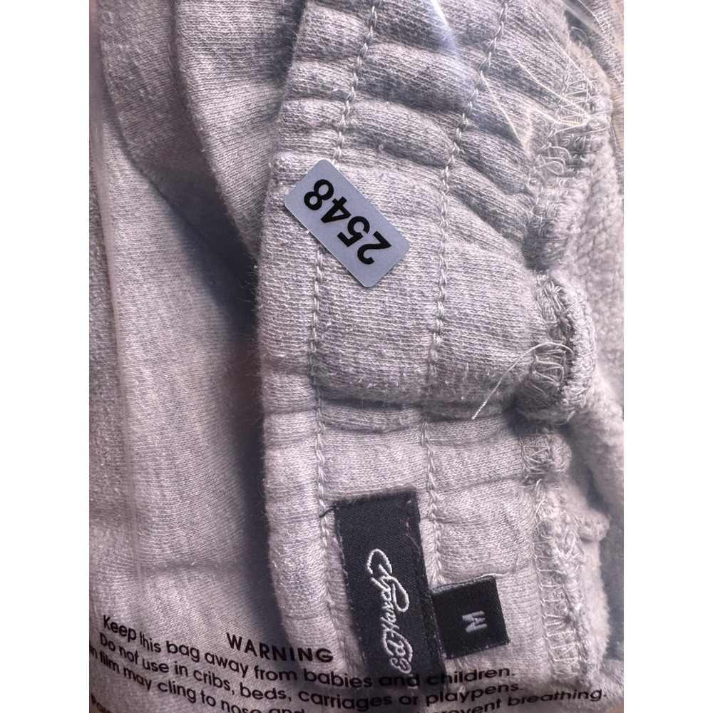 Ed Hardy Womens Gray Tattoo Rose Graphic Sweatpants Y2K Joggers Size M - Picture 7 of 7